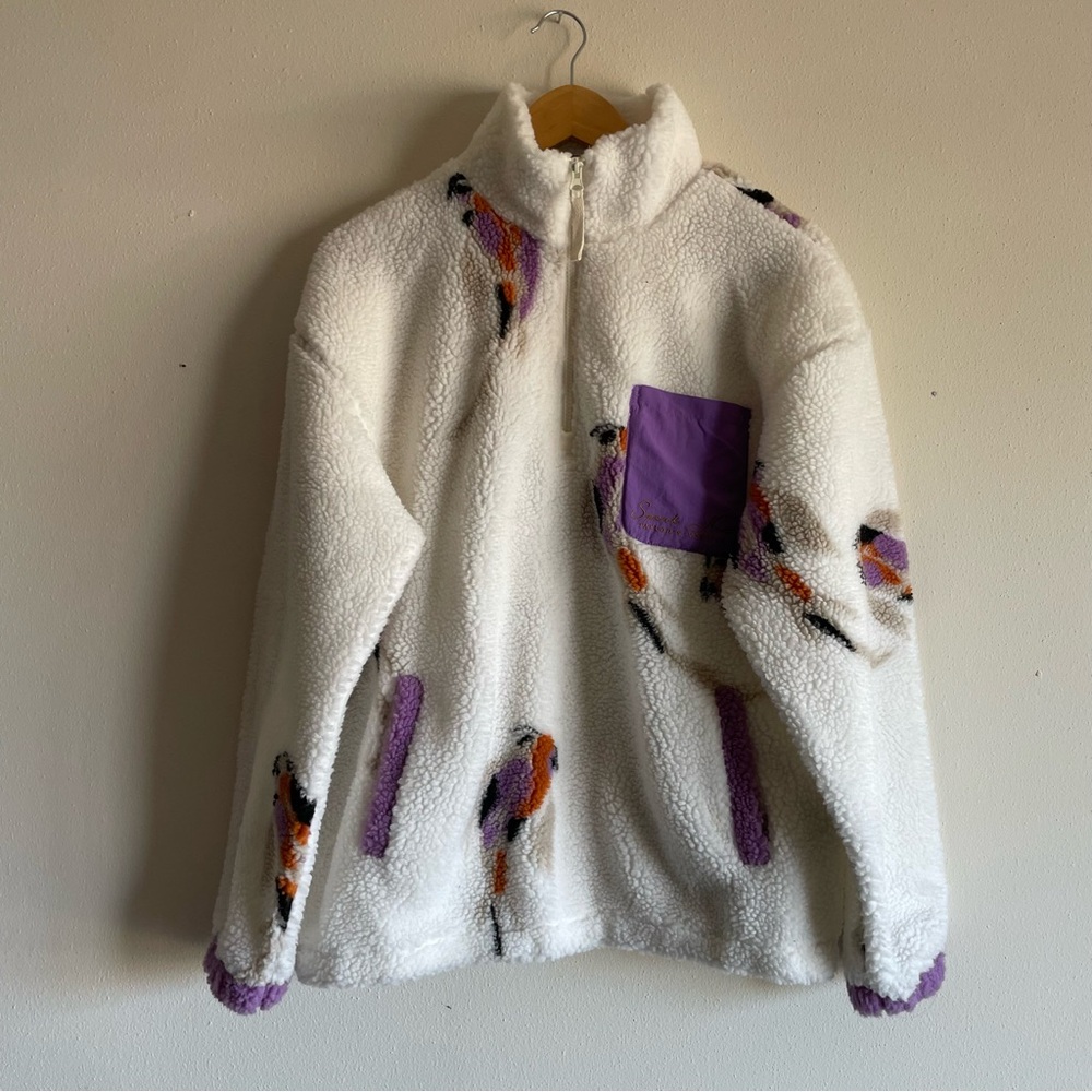 Taylor Swift Koi Fish Quarter Zip Fleece Sherpa Pullover‎ - Picture 3 of 7